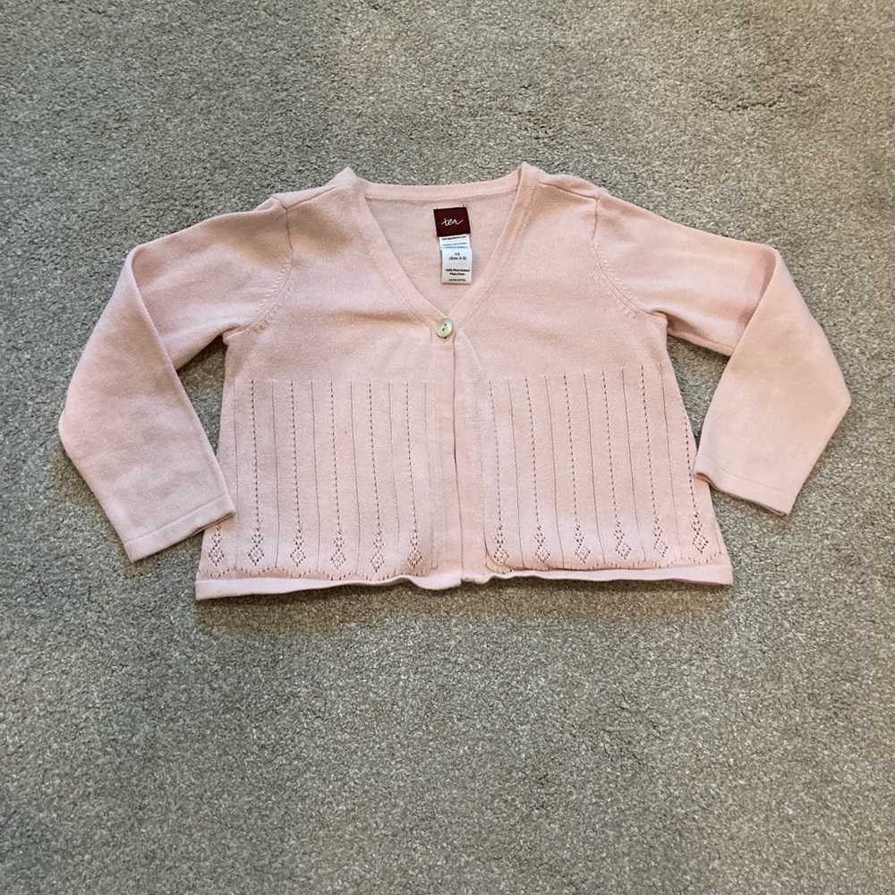 XS (2-3) Tea Collection Pink Cardigan